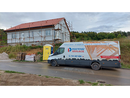 Zateplení stropu novostavby rodinného domu ve Velkých Přílepech